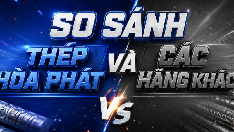 So Sánh Thép Hoà Phát Và Các Hãng Khác